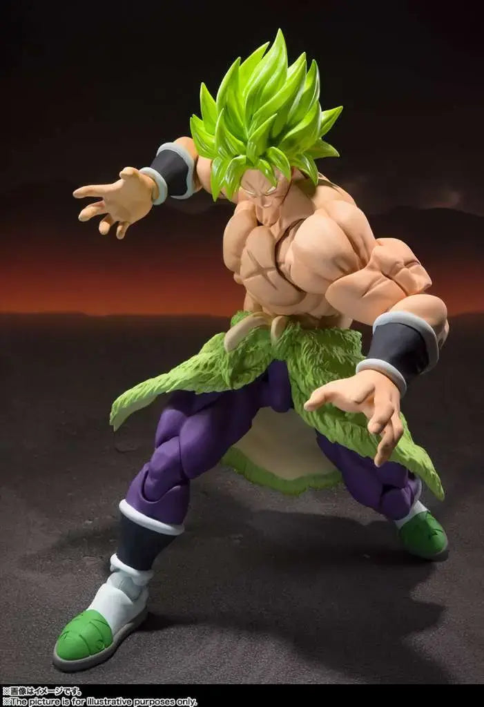 Broly Fullpower SH Figuarts Super Saiyan cheveux verts muscles puissance