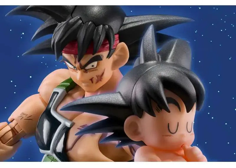 Gros plan figurine Bardock The Father of Goku S.H.Figuarts articulations détaillées