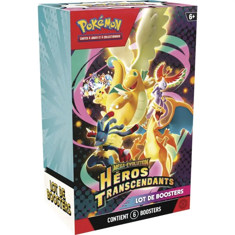 Bundle 6 boosters Pokemon ME2.5 Méga-Évolution Héros Transcendants français