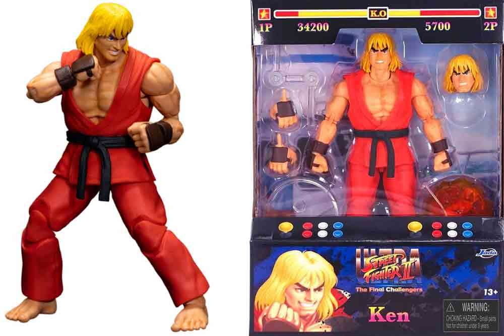 Figurine Street Fighter 2 Ken - de luxe action figure scale 1:12 - Jada Toys
