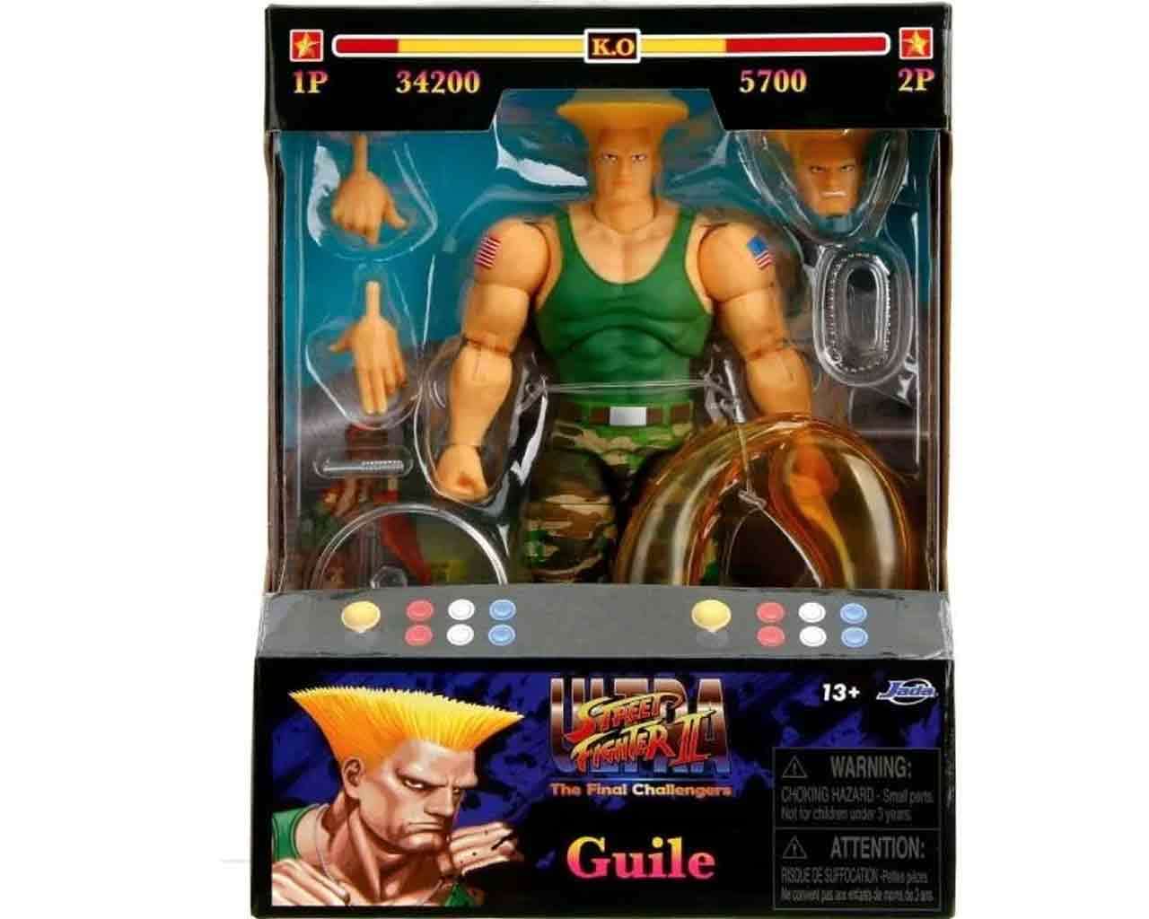 Figurine Street Fighter 2 Guile - de luxe action figure scale 1:12 - Jada Toys