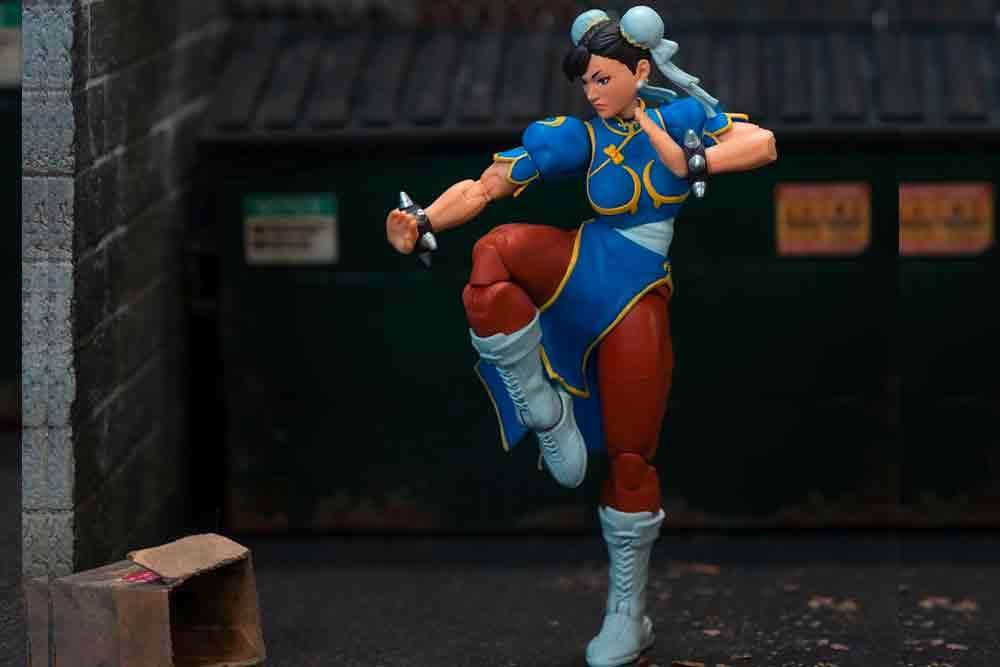 Figurine Street Fighter 2 Chun-li blue dress - de luxe action figure scale 1:12 - Jada Toys