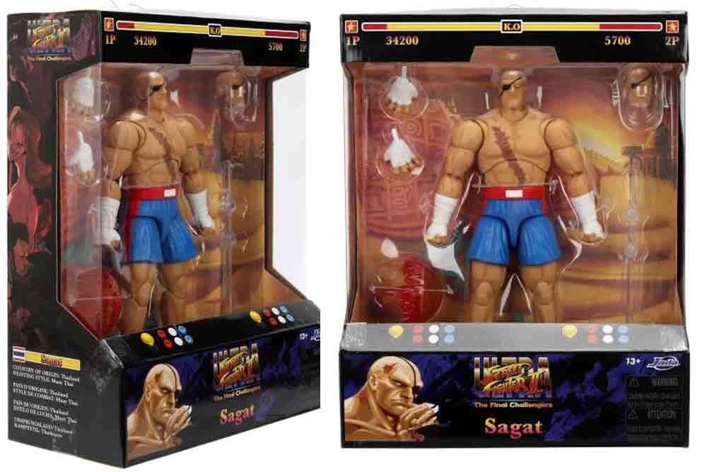 Figurine Street Fighter 2 Sagat - de luxe action figure scale 1:12 - Jada Toys