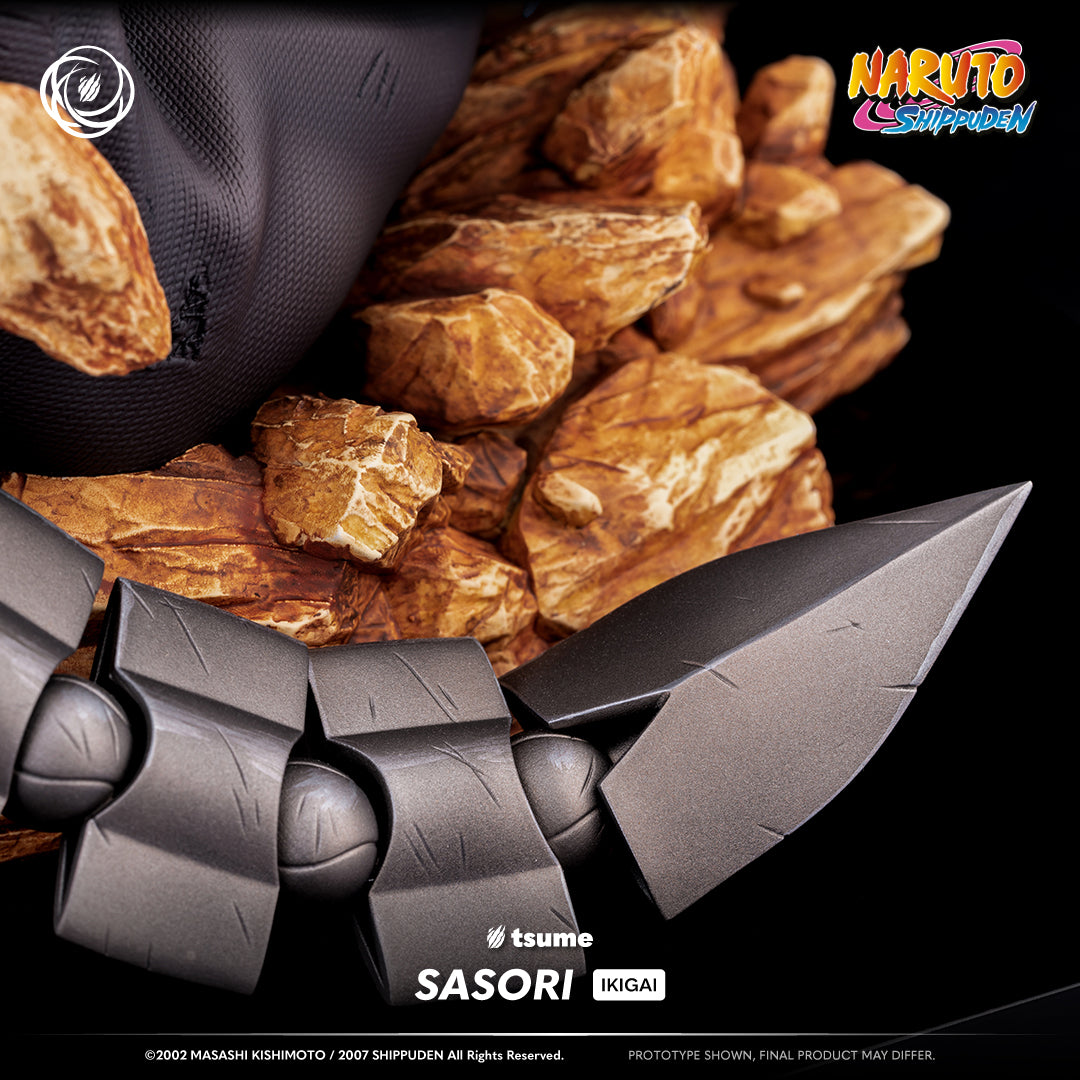 Statue Tsume Sasori Ikigai gros plan détails sculpture Naruto Shippuden 1/6