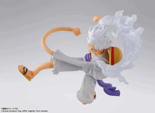 Figurine Luffy Gear 5 S.H.Figuarts Bandai Tamashii Nations - vue détails accessoires One Piece