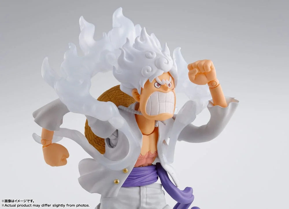 Luffy Gear 5 S.H.Figuarts accessoires inclus