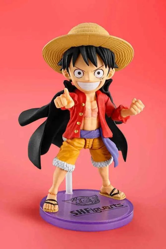 Figurine Luffy World Collectable Figure S.H.Figuarts Bandai - vue face sourire One Piece