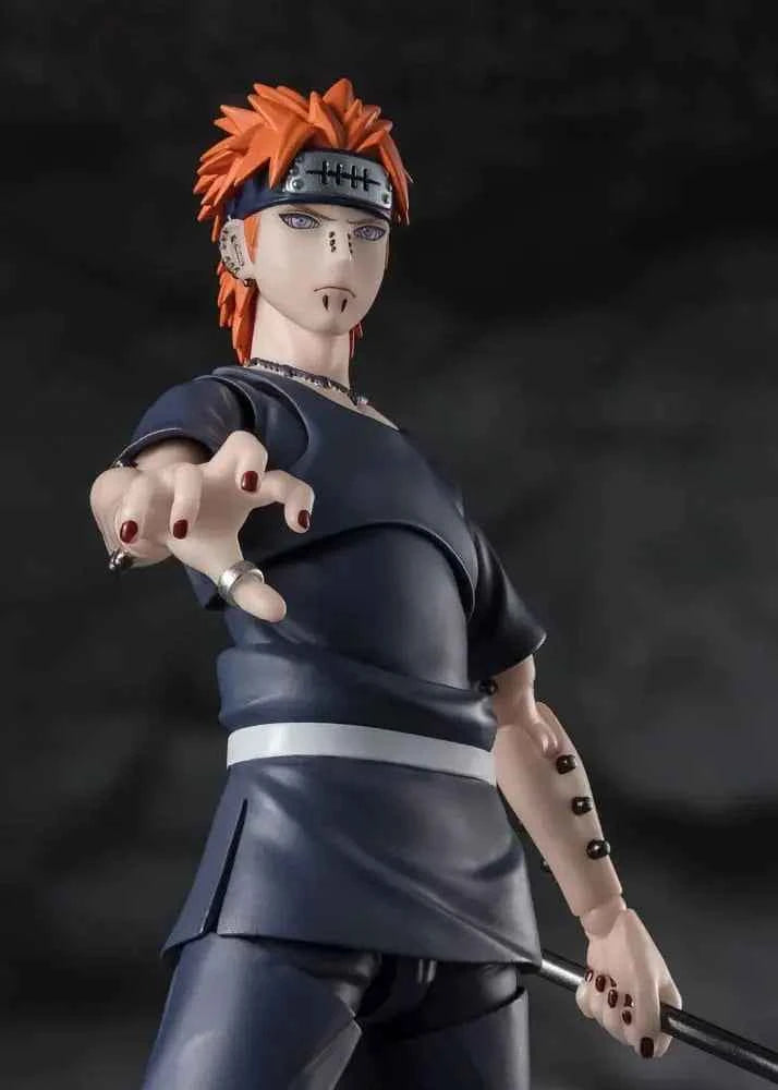 Figurine Pain Tendo Six Path Rinnegan S.H.Figuarts Bandai - gros plan visage yeux Rinnegan Naruto Shippuden