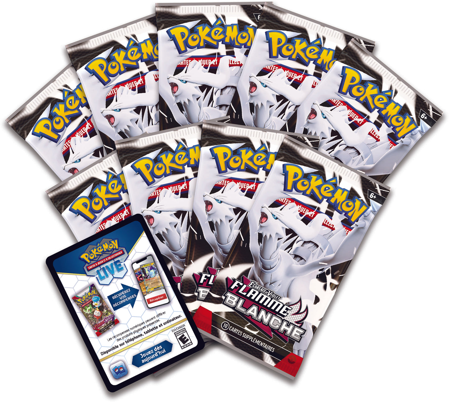 Boosters Pokémon Écarlate et Violet EV10.5 contenus dans le coffret