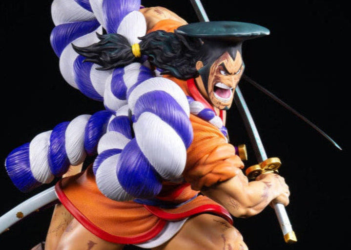 Statue résine ONE PIECE Oden Kozuki ULTIMATE 1/6 Tsume avec sabres Ame no Habakiri et Enma