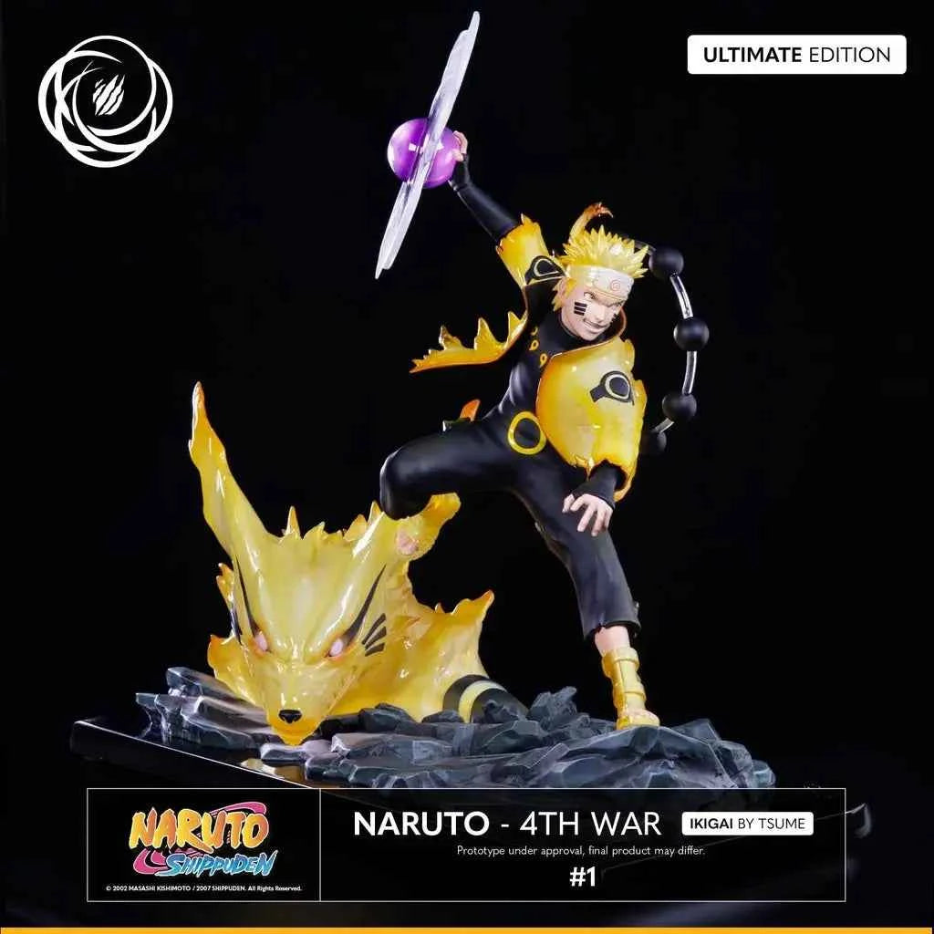 Statue Tsume Naruto Uzumaki mode Kurama Ikigai Ultimate 4th War résine premium 1/6 édition limitée