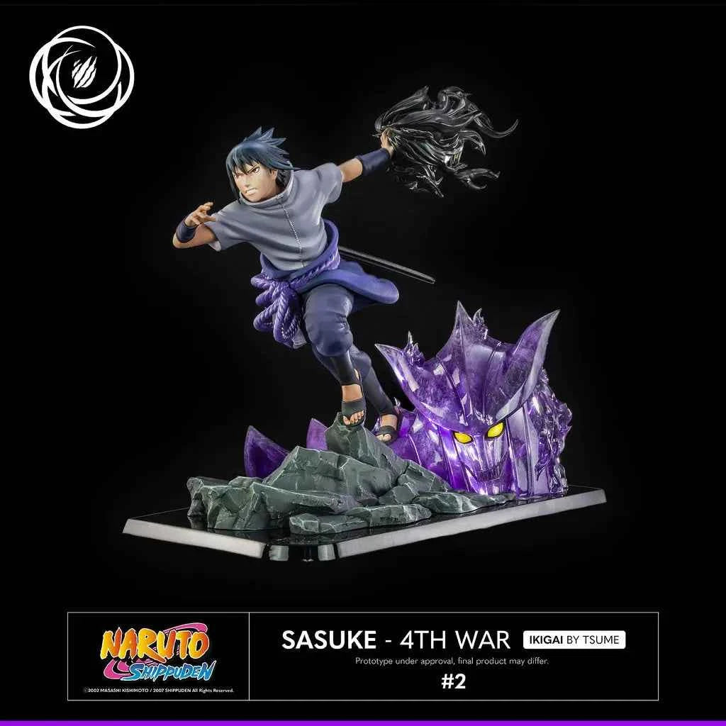Statue Tsume Sasuke Uchiwa Ikigai 4th War résine premium 1/6 collector Naruto Shippuden