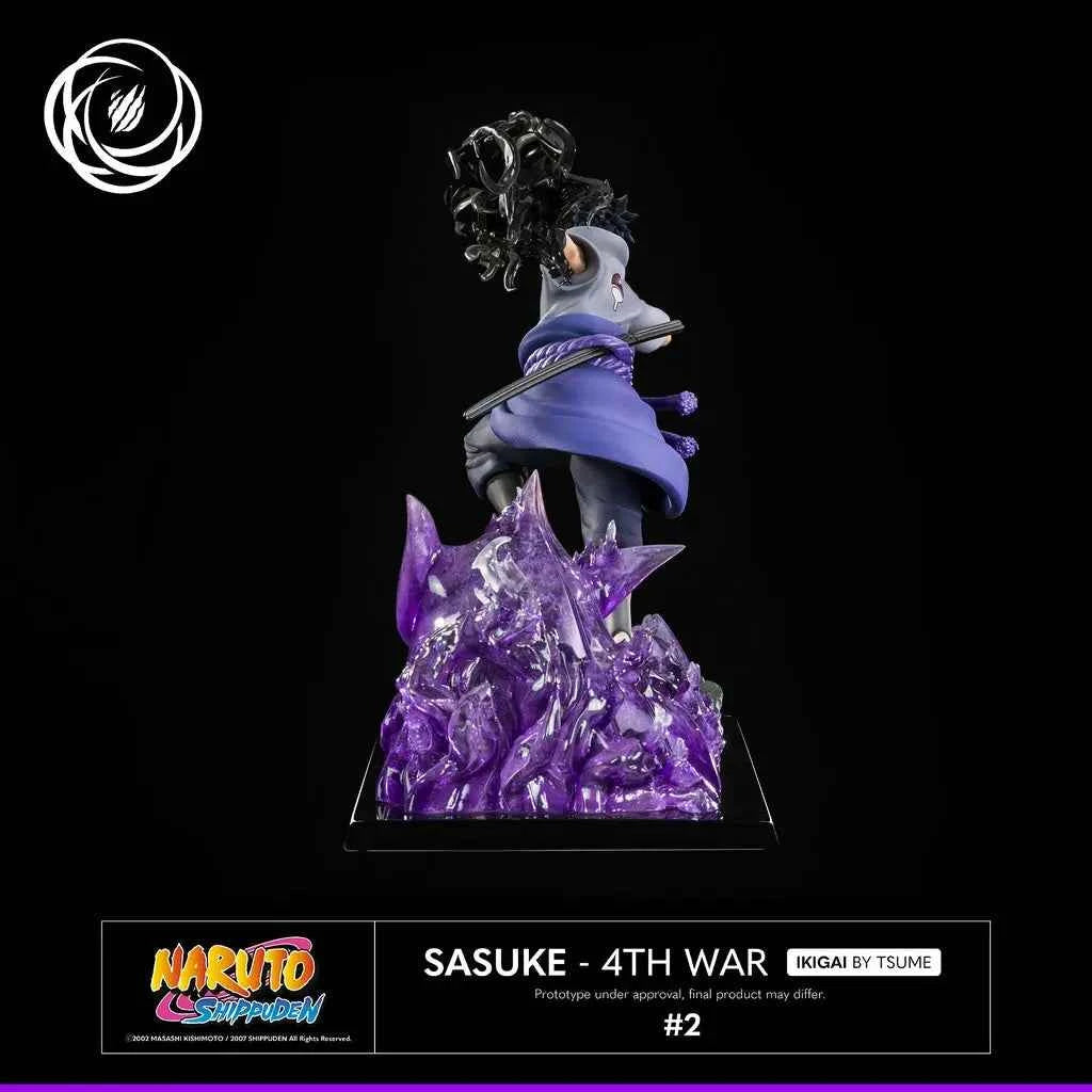 Statue collector Tsume Sasuke Uchiwa Ikigai gros plan visage 4th War résine 1/6