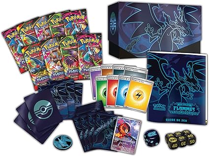 Boîte Dresseur d'Elite Pokémon ME02 Dracaufeu - Collection Flammes Fantasmagoriques FR