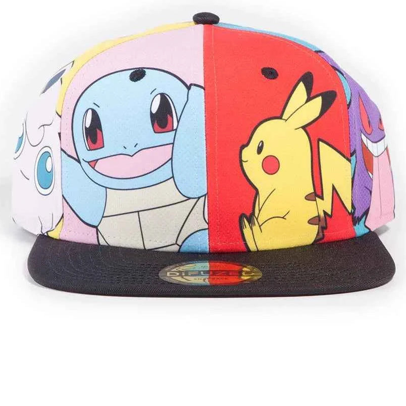 POKEMON - Multi Pop Art - Casquette Snapback
