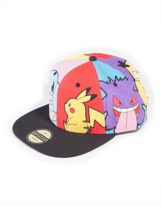 POKEMON - Multi Pop Art - Casquette Snapback