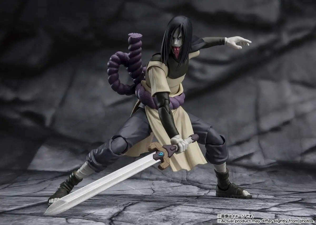 Figurine Orochimaru avec épée légendaire Kusanagi - S.H.Figuarts articulée