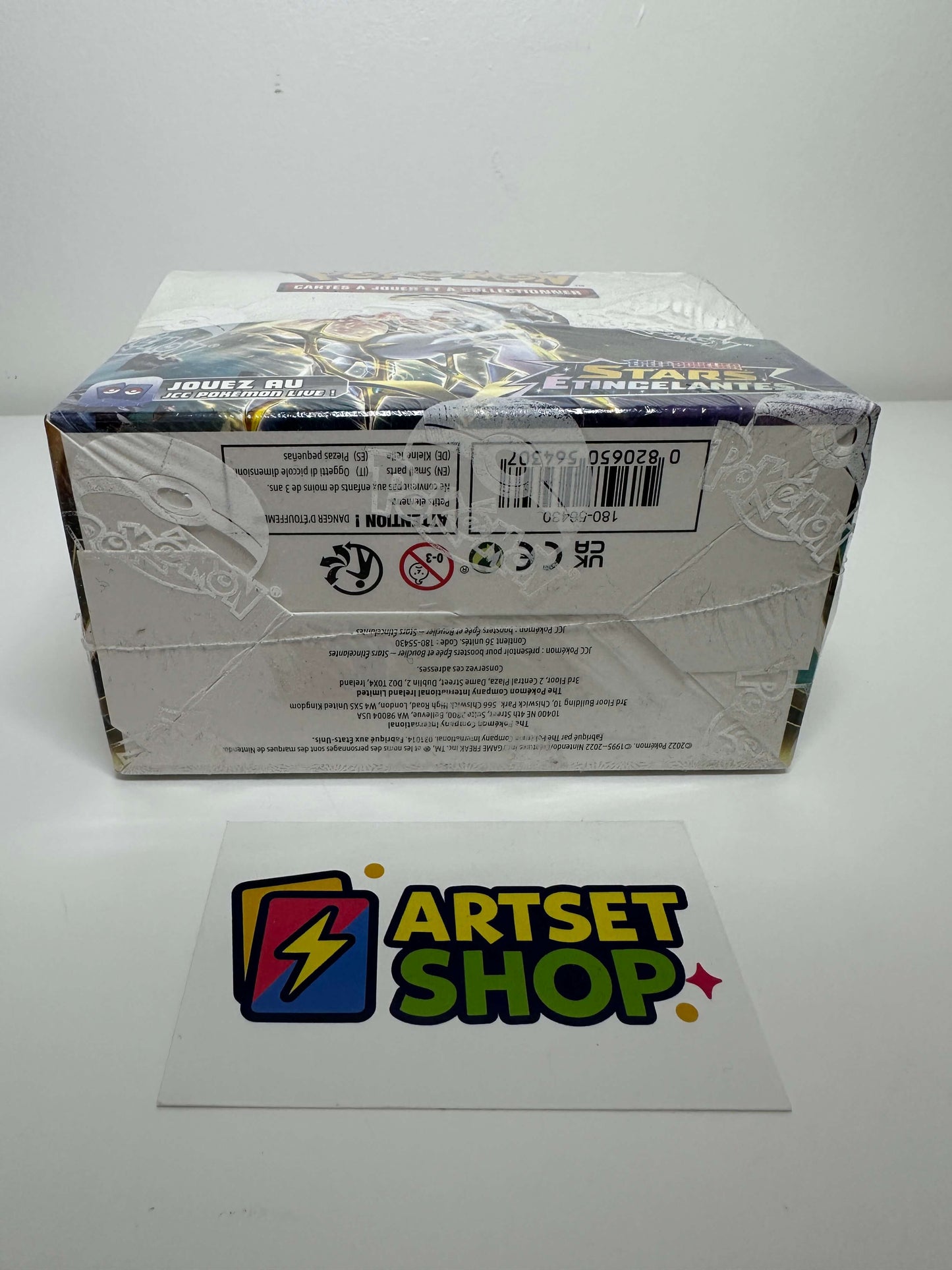 Display Pokémon Stars Étincelantes EB9 vintage - vue avec code-barres