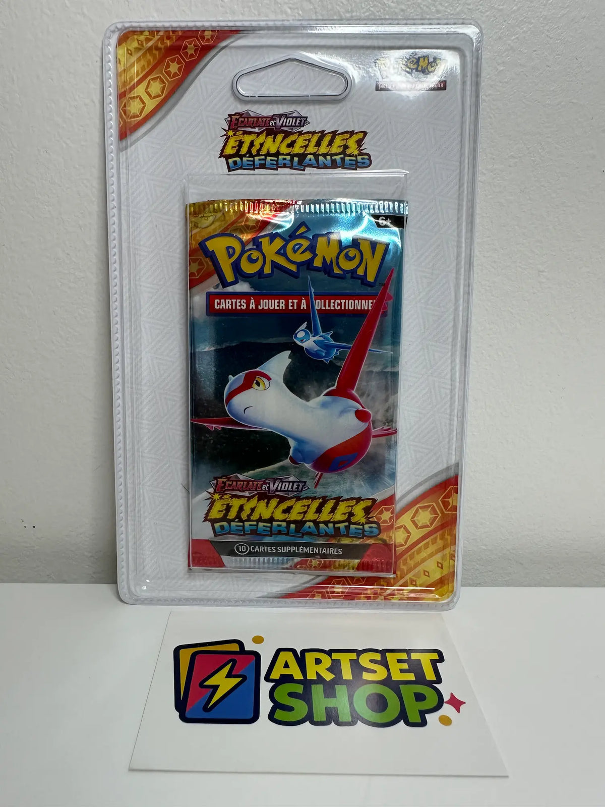 Boosters Blister Pokémon EV8 Étincelles Déferlantes - Collection Écarlate et Violet français - Latias