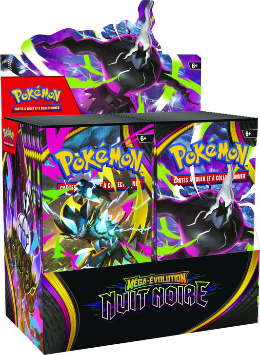Display Pokémon ME05 Méga-Évolution Nuit Noire 36 boosters français