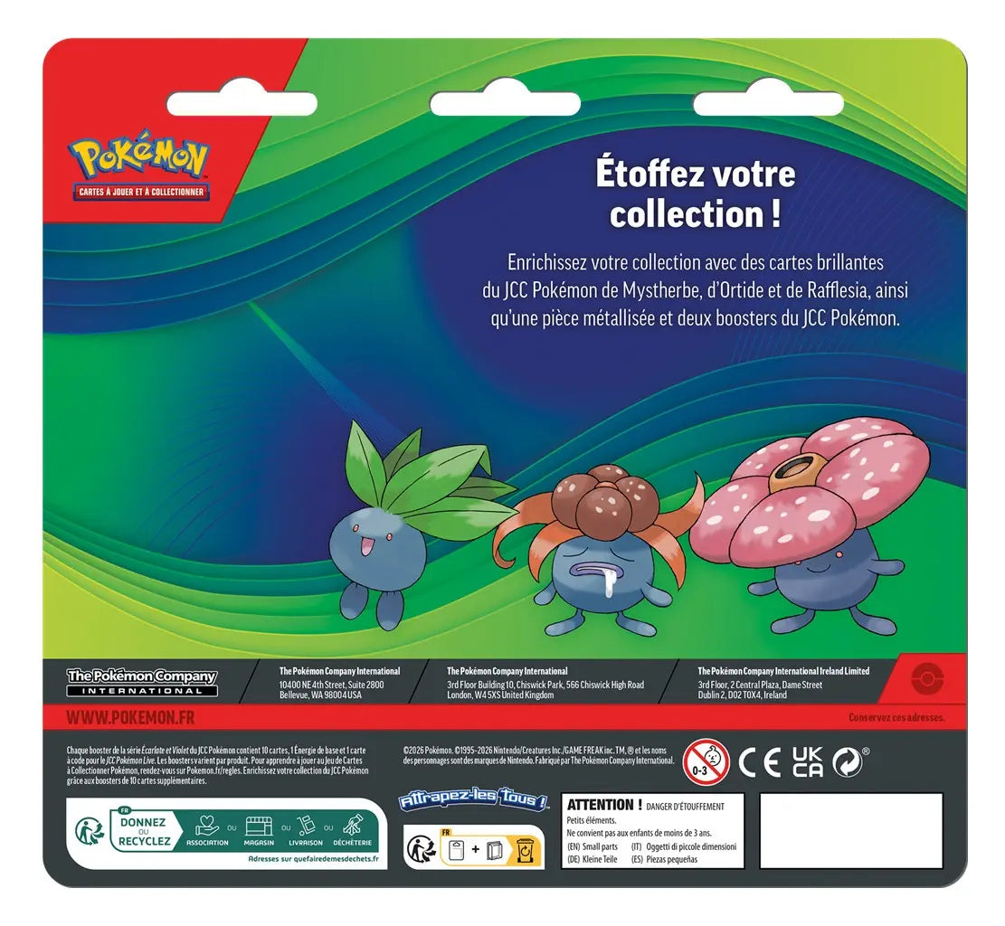 Duopack JCC Pokemon EV01 EV06 – cartes Mystherbe Ortide Rafflesia édition française 2026