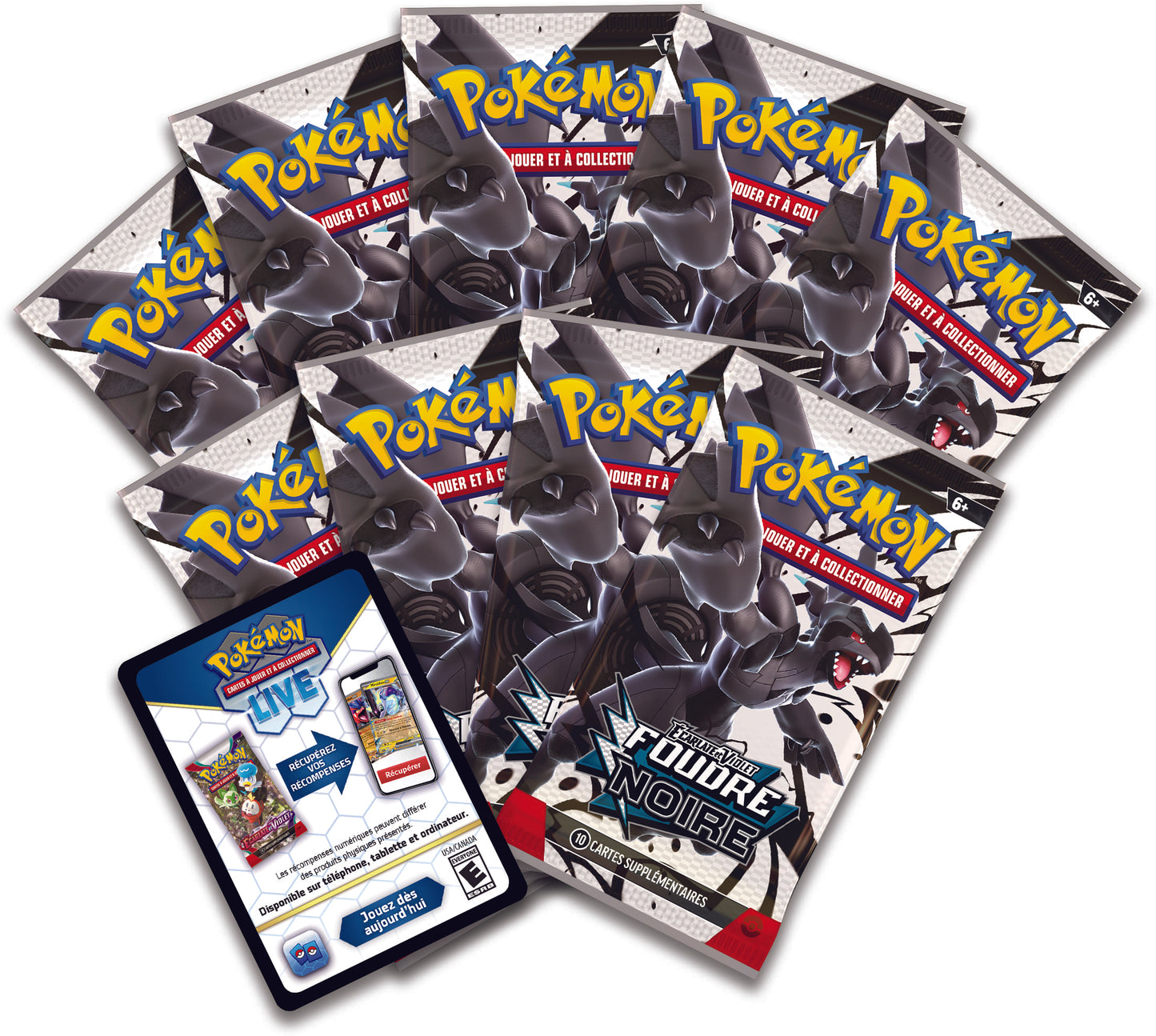 Pokemon JCC : Coffret Dresseur d'Élite - ETB - Écarlate et Violet - EV 10.5 Foudre Noire - FR