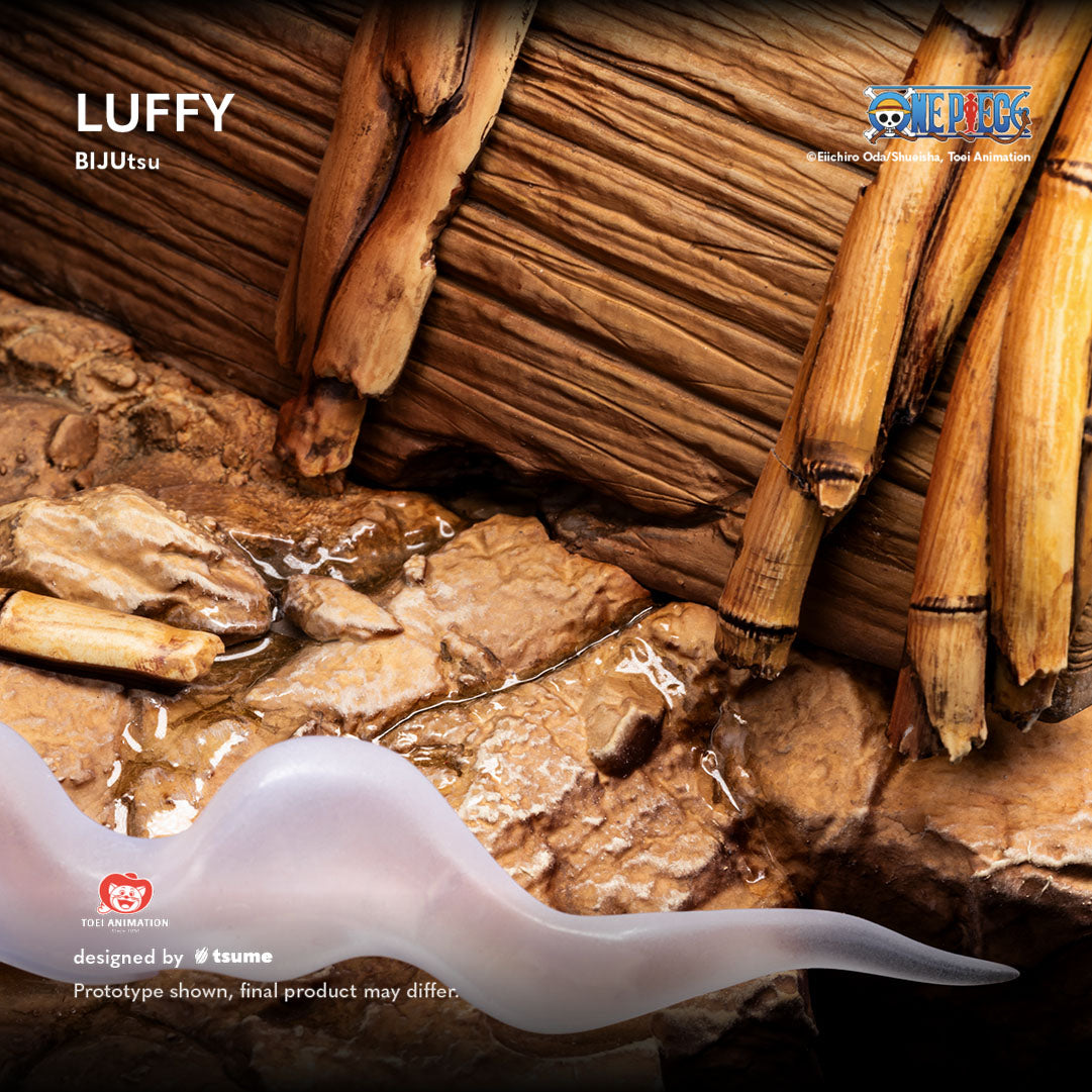 Figurine Tsume Luffy Bijutsu vue socle détaillé édition limitée 1/4