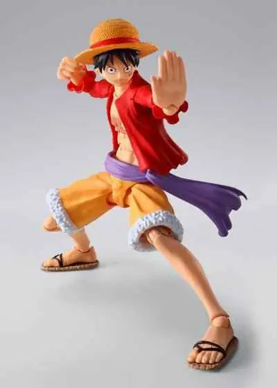 Figurine Luffy Raid on Onigashima SH Figuarts Bandai vue principale kimono rouge Wano One Piece