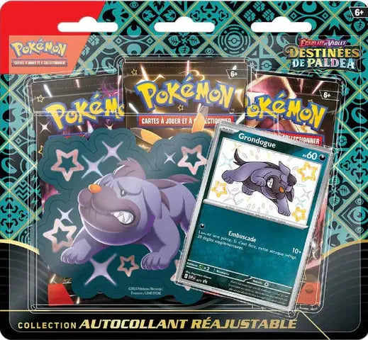 Tripack Grondogue Pokémon Écarlate et Violet EV4.5 Destinées de Paldea version française