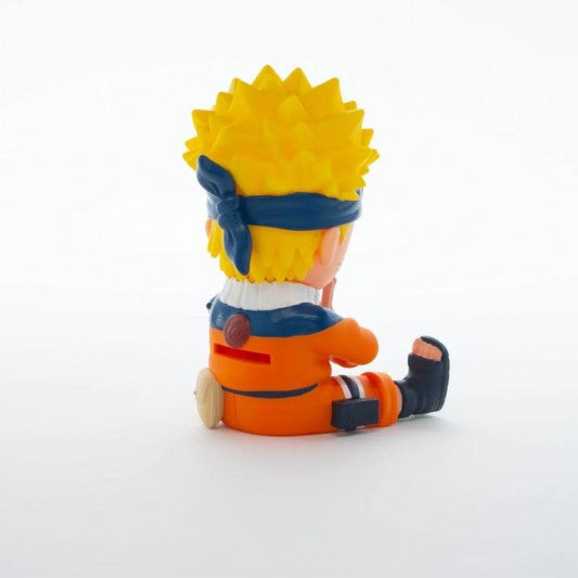 Tirelire Naruto Uzumaki - Vue arrière de la figurine collector Plastoy