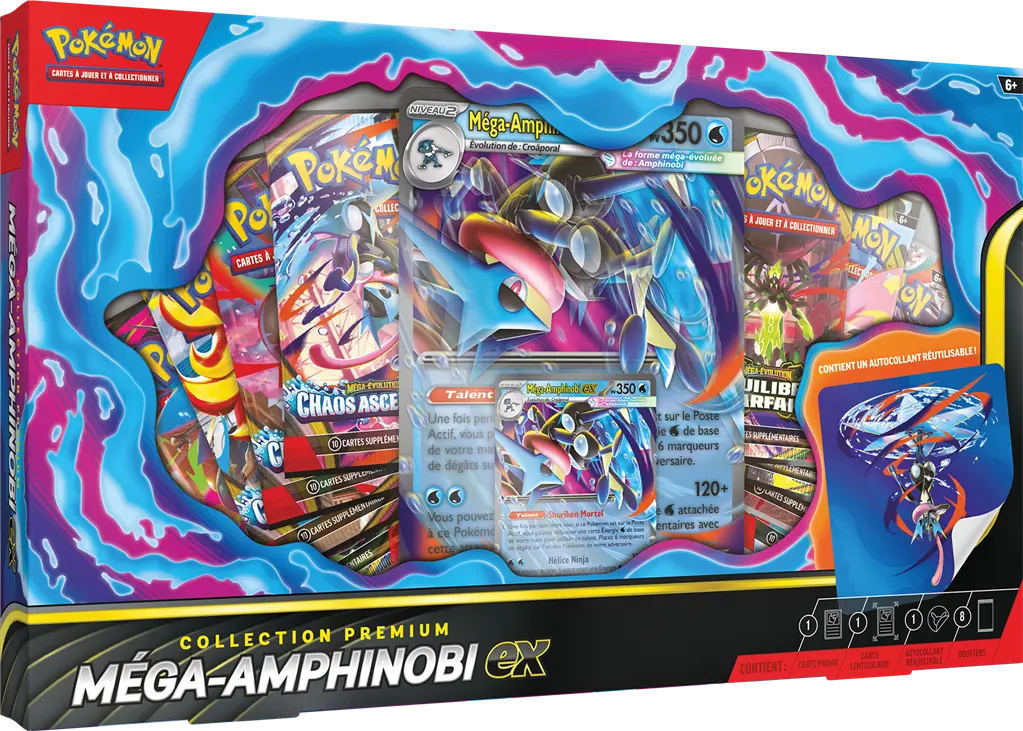 Coffret Collection Premium Méga-Amphinobi-ex - FRANCAIS - TCG Pokemon