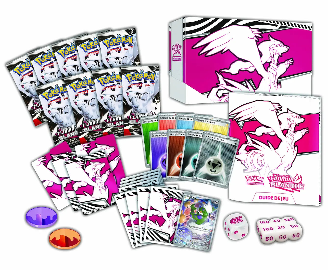 EV 10.5 : Coffret Dresseur d'Élite - ETB- Écarlate et Violet - Flamme Blanche - FRANCAIS