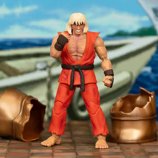 Figurine Street Fighter 2 Violent Ken Limited Edition Deluxe Jada Toys échelle 1:12 - Vue principale