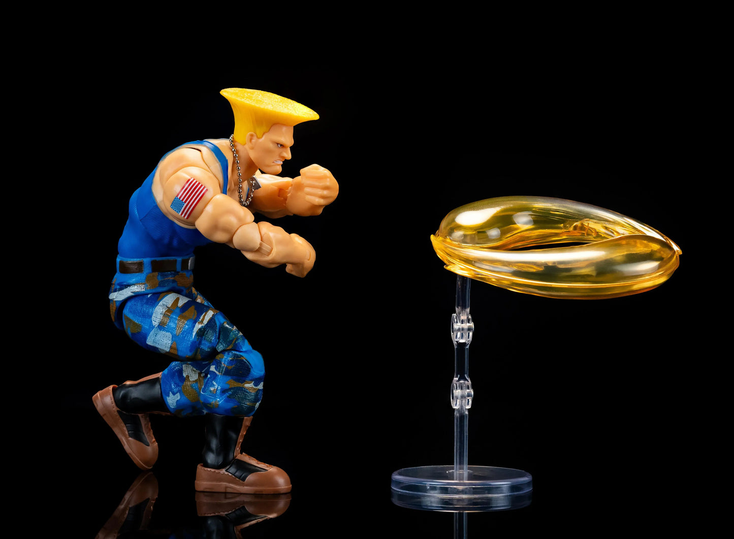 Figurine Guile Street Fighter 2 variant Player 2 vue complète échelle 1:12