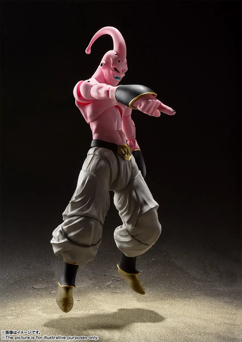 Figurine SHF Super Buu Dragon Ball Z articulée pose combat Tamashii Nations