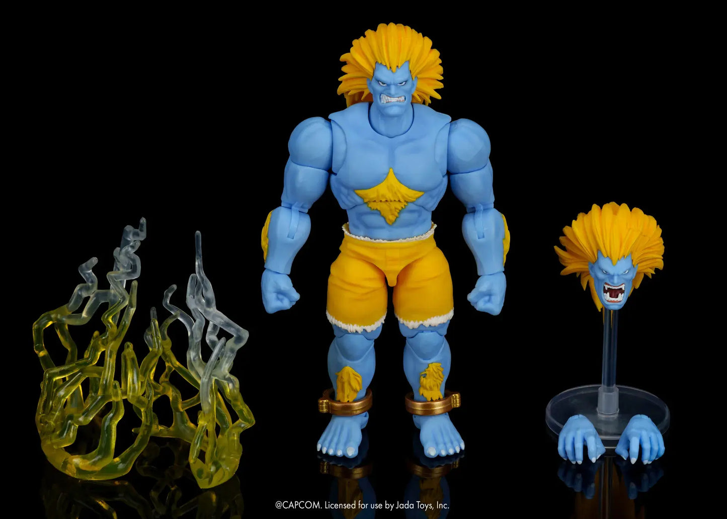 Figurine Blanka Player 2 Street Fighter Jada Toys – Vue détaillée Accessoires Édition de Luxe