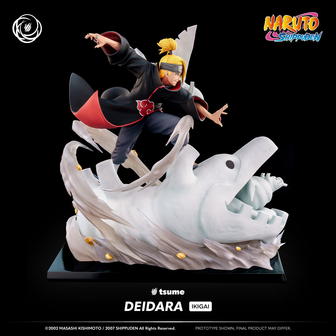 Figurine Tsume Deidara Ikigai vue de profil Akatsuki résine 1/6 détails
