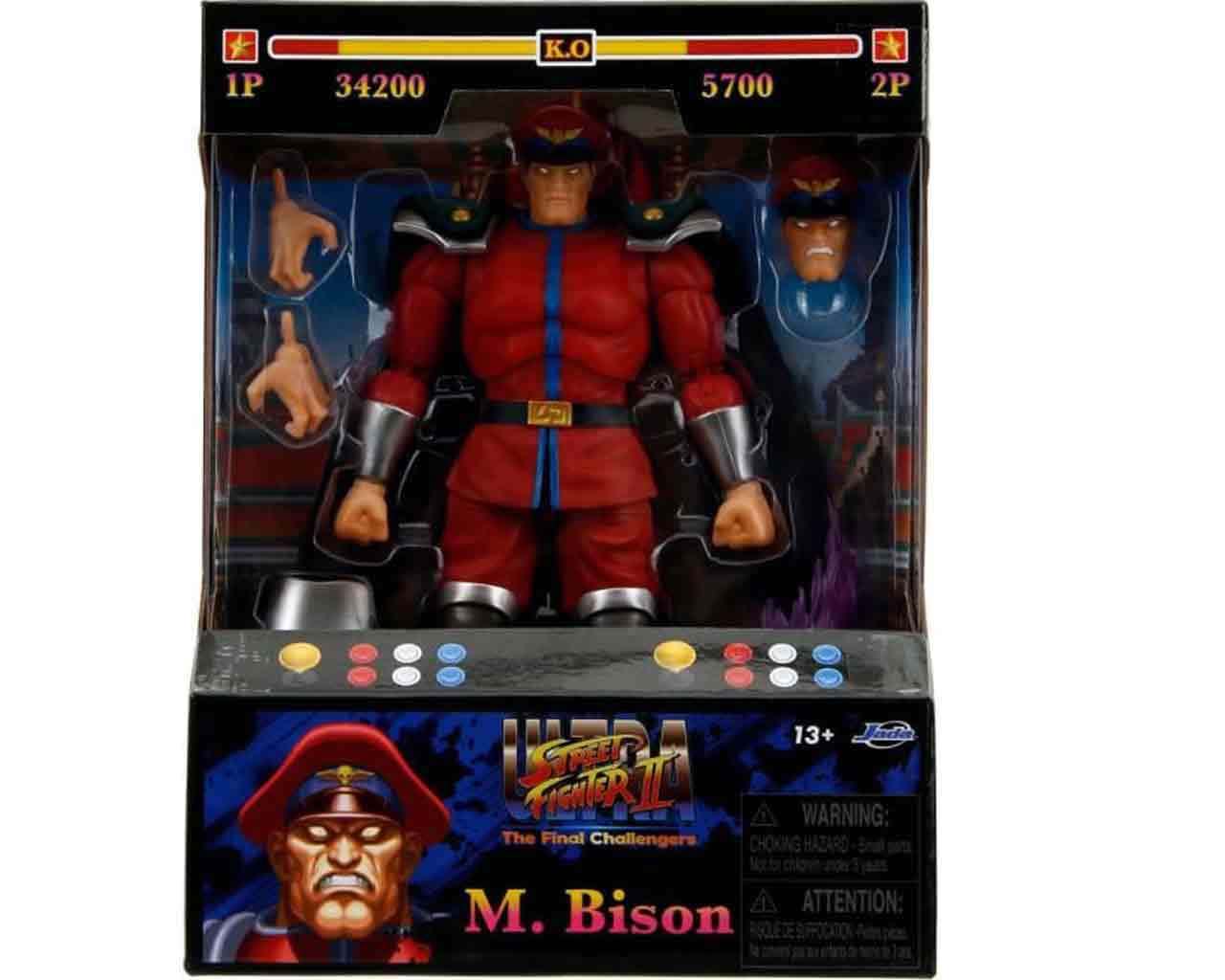 Figurine Street Fighter 2 M. Bison - de luxe action figure scale 1:12 - Jada Toys