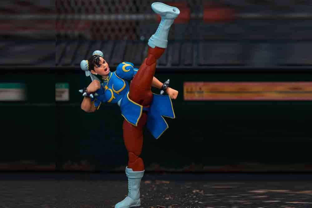 Figurine Street Fighter 2 Chun-li blue dress - de luxe action figure  scale 1:12 - Jada Toys
