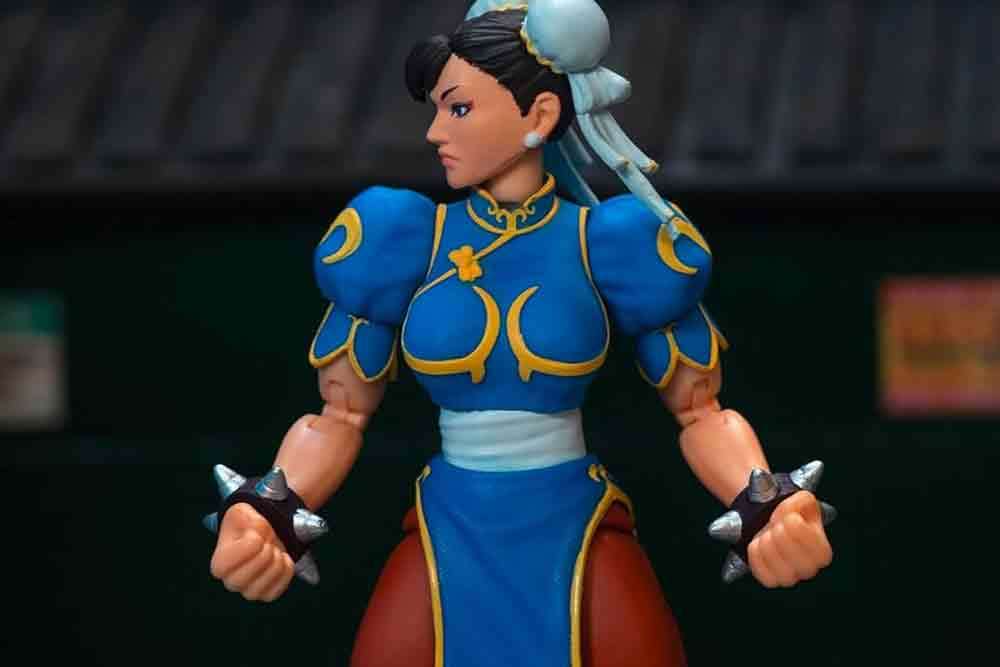 Figurine Street Fighter 2 Chun-li blue dress - de luxe action figure  scale 1:12 - Jada Toys