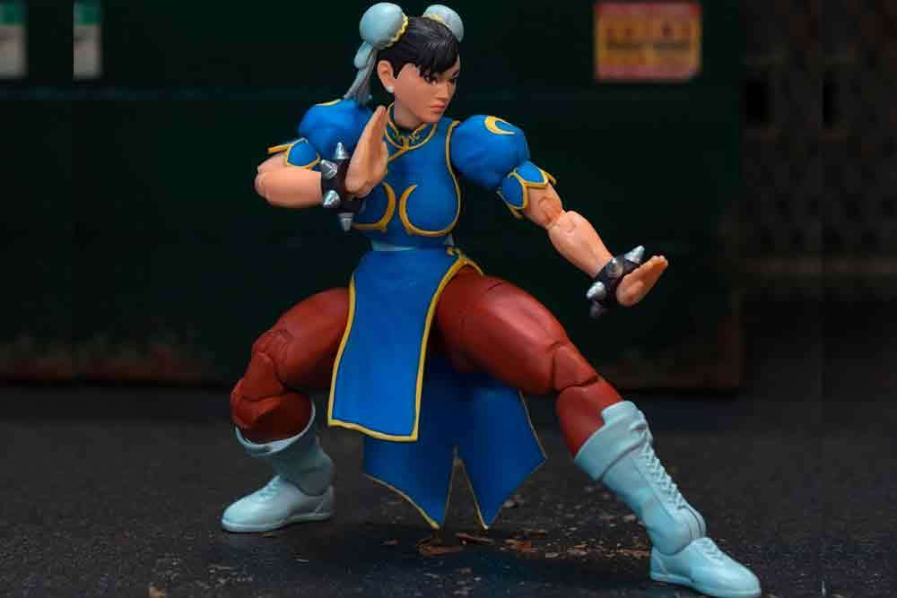 Figurine Street Fighter 2 Chun-li blue dress - de luxe action figure  scale 1:12 - Jada Toys