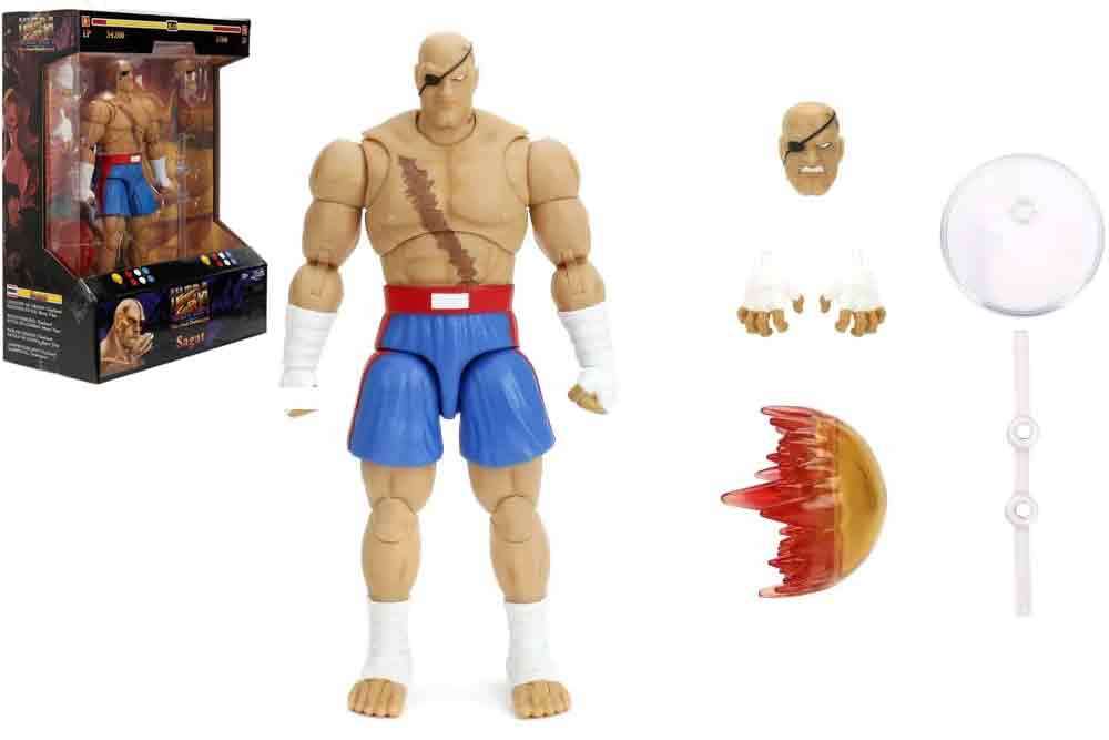 Figurine Street Fighter 2 Sagat - de luxe action figure scale 1:12 - Jada Toys