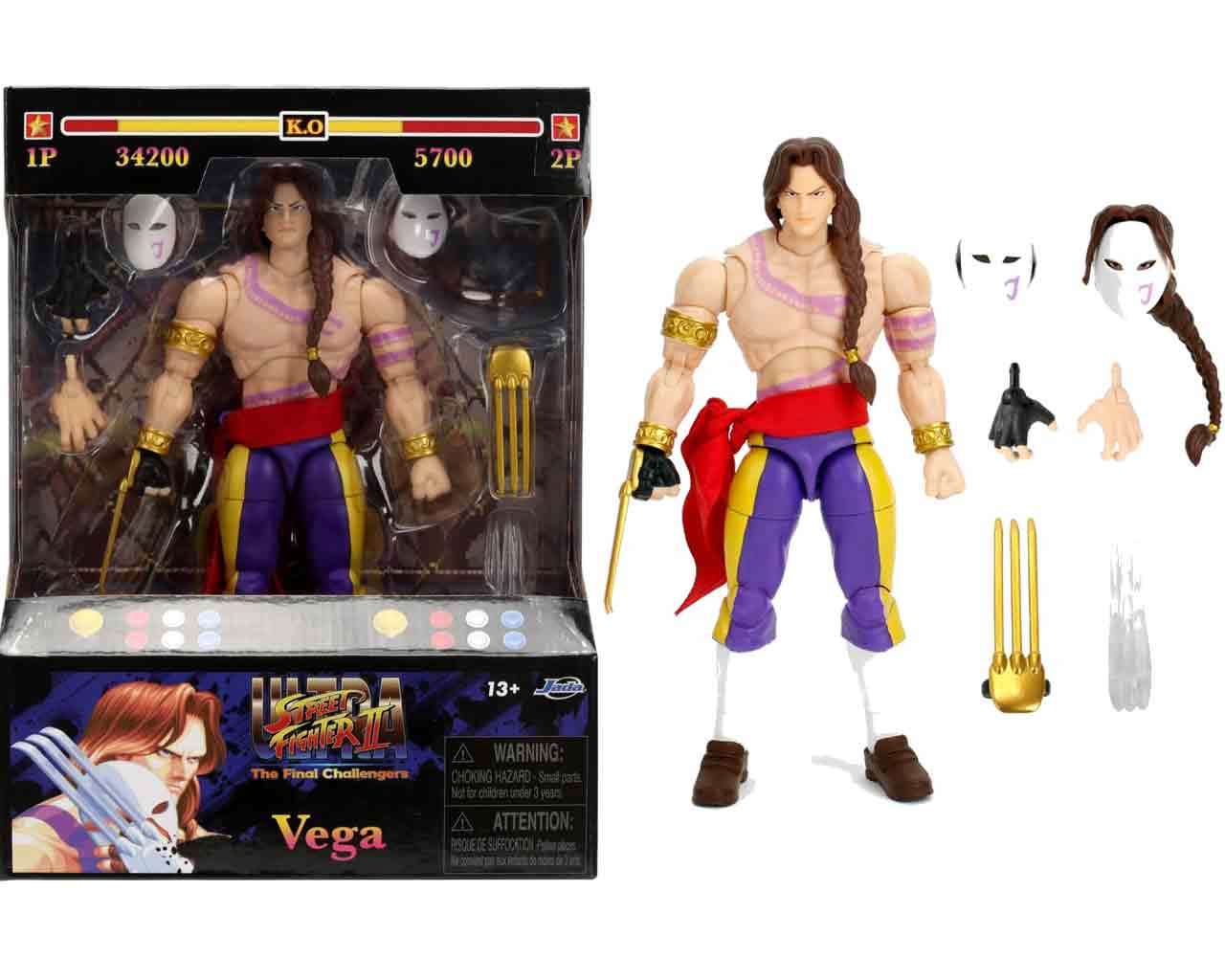 Figurine Street Fighter 2 Vega - de luxe action figure scale 1:12 - Jada Toys