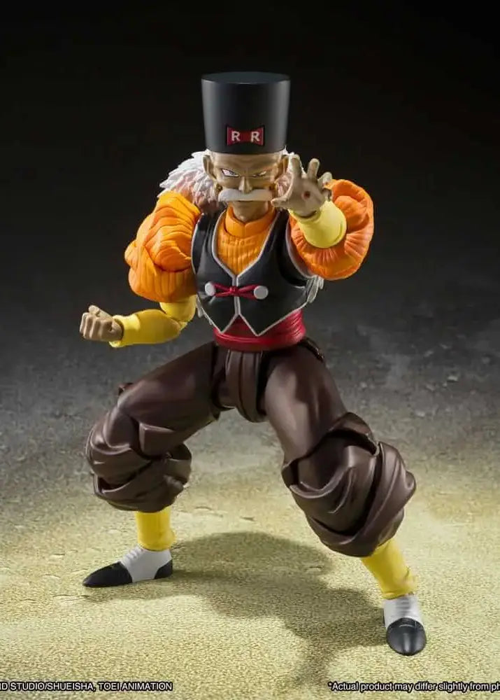 Figurine Android 20 Dr. Gero S.H.Figuarts Bandai - vue principale chapeau Red Ribbon Dragon Ball Z
