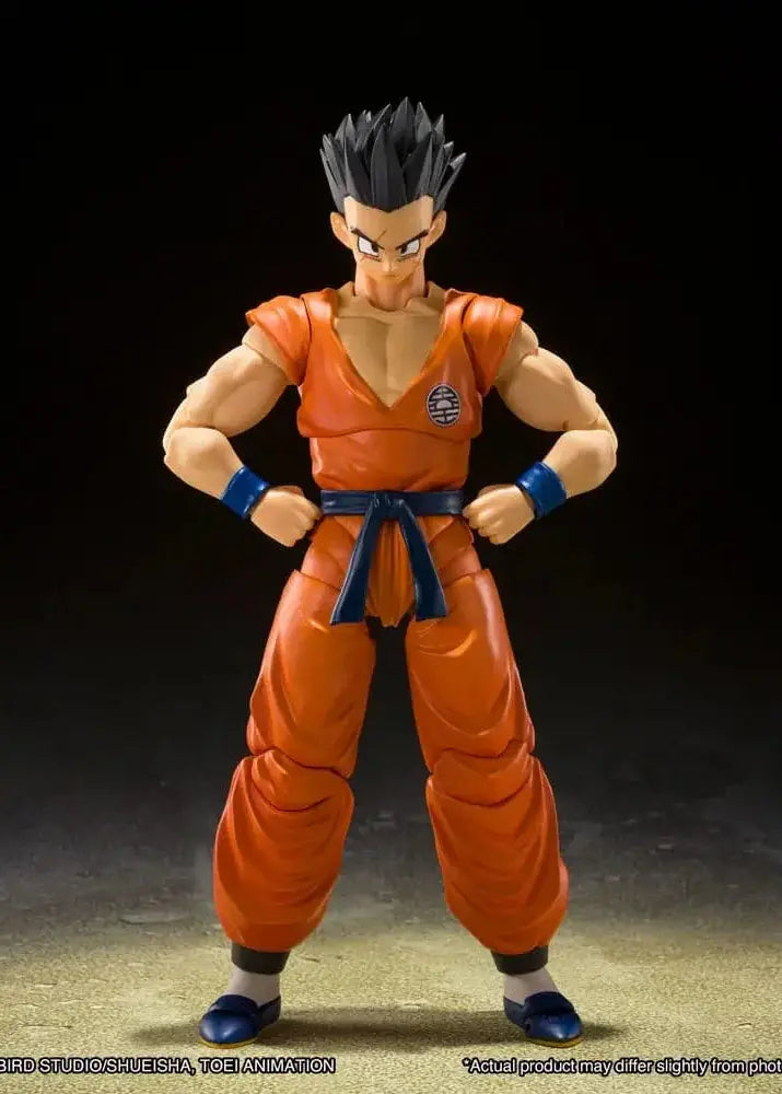 Figurine Yamcha Earth's Foremost Fighter S.H.Figuarts Bandai - vue principale tenue orange cicatrice Dragon Ball Z