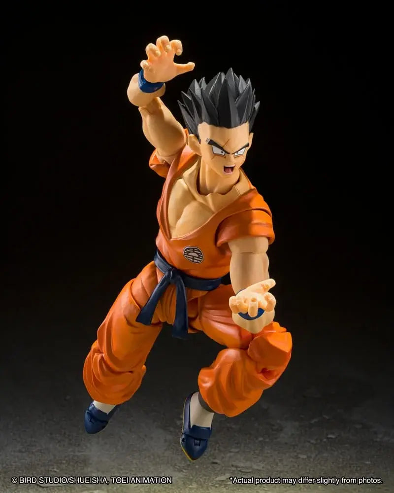 Figurine Yamcha Earth's Foremost Fighter S.H.Figuarts Bandai - pose dynamique rotation corps mouvement Dragon Ball Z