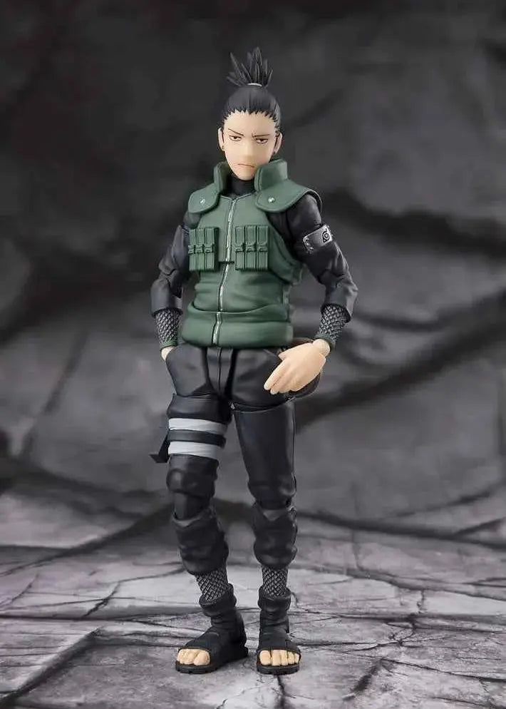 Figurine Shikamaru Nara Brilliant Strategist S.H.Figuarts Bandai - vue principale veste tactique Naruto Shippuden