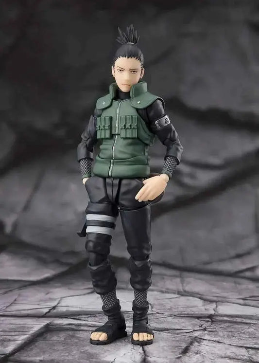 Figurine Shikamaru Nara Brilliant Strategist S.H.Figuarts Bandai - vue principale veste tactique Naruto Shippuden