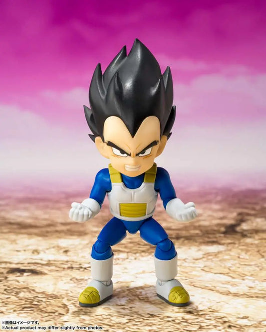 Figurine Mini Vegeta Daima S.H.Figuarts Bandai - visage version enfant Dragon Ball