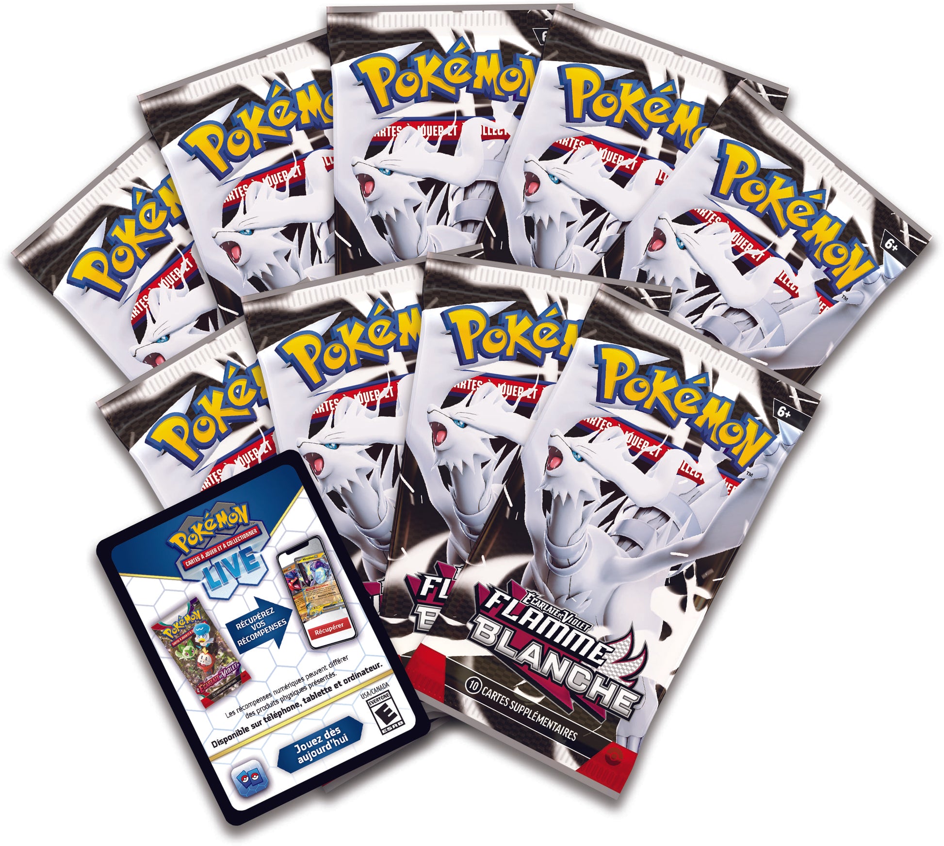Boosters Pokémon Écarlate et Violet EV10.5 contenus dans le coffret